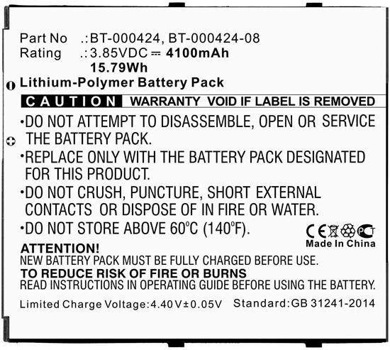 Picture of Battery 15.79Wh Li-Polymer