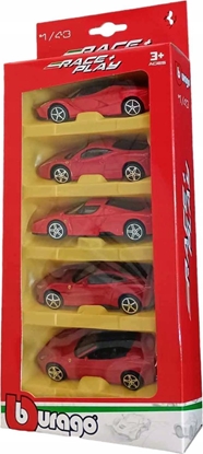 Attēls no Bburago Ferrari Race + Play 5-pak 1:18 BBURAGO