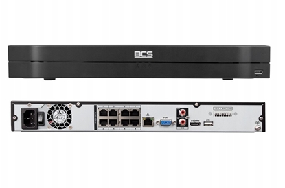 Attēls no BCS-L-NVR0802-A-4KE-8P(2L) Rejestrator IP BCS 8 kanaowy, PoE