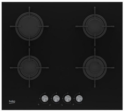 Attēls no Beko HILG 64220 S Black Built-in Gas 4 zone(s)