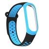 Изображение Beline Beline pasek Mi Band 3/4 design czarno-niebieski/black-blue