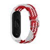 Picture of Beline Beline pasek Mi Band 5/6 Textile red/white czerwony/biay