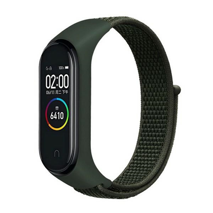 Picture of Beline pasek Mi Band 7|6|5|4|3 NylonLoop zielony|g