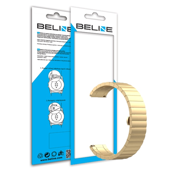 Picture of Beline Beline pasek Watch 20mm Beauty zoty/gold