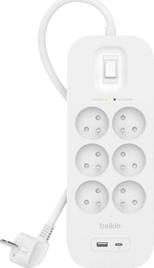 Picture of Belkin Connect White 6 AC outlet(s) 2 m