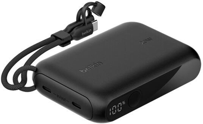 Attēls no Belkin Powerbank 10.000mAh black Display PD 20W USB-C BPB027hqBK