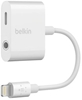 Изображение Belkin RockStar mobile phone cable White Lightning Lightning + 3.5mm