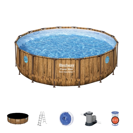 Picture of Bestway 56725 Power Steel Swim Vista Series Pool Set