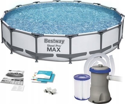 Attēls no Bestway Swimming pool BESTWAY STEEL PRO MAX with accessories, 4.27m x 84cm, 56595