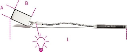 Изображение Beta Tools Lusterko inspekcyjne 553mm (1715FL/B)