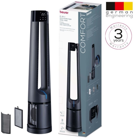 Picture of Beurer PureFlow 2-in-1  tumsi zila - Gaisa attiritajs un ventilators LV500 (4211125105006)