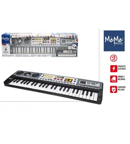 Изображение Bērnu sintezators 49 taustiņi (USB uzlāde) 54 cm 5+ CB47185