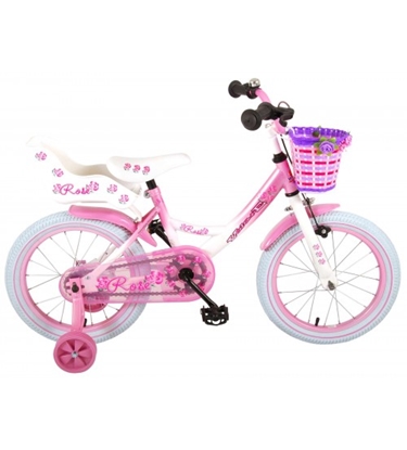 Attēls no Bērnu velosipēds 16 collas Rose (SALIKTS) (rokas un kājas bremze, uz 95% salikts) (4-6 gadiem) VOL81611SAL