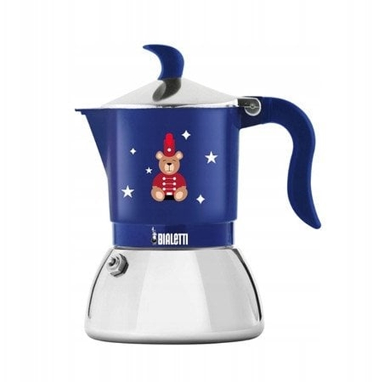 Picture of Bialetti - kawiarka Fiammetta Induction Joyful Christmas 4tz niebieska