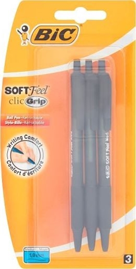 Picture of Bic Dugopis czarny Soft feel bls 3 szt