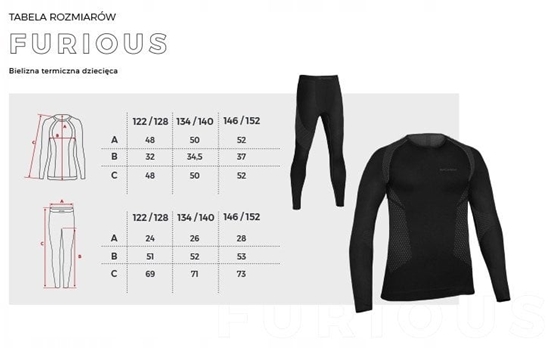 Picture of Spokey Bielizna termiczna dla dziecka Furious 146-152 róowa