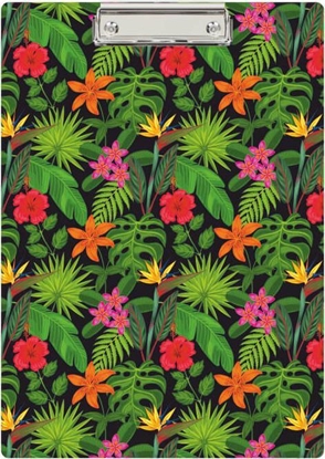 Attēls no Biurfol Deska z klipem podkadka PVC do papieru A4 flowers