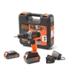 Изображение Black & Decker | Cordless Drill/Driver with 2.0 Ah/4.0 Ah Battery | BCD003MEM2K-QW | 18 V | 2.0/4.0 Ah | Lithium