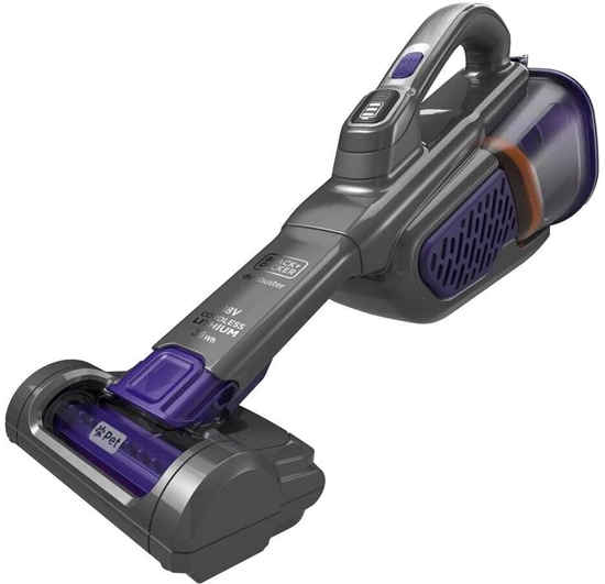Picture of BLACK & DECKER Vacuum Cleaner | BHHV520BFP-QW | Cordless operating | 18 V | Black/Purple