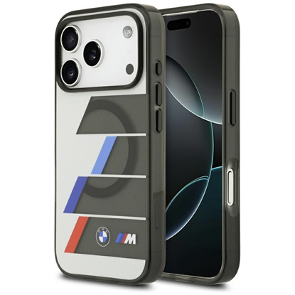 Attēls no BMW M IML Metal Buttons Tricolor Lines MagSafe Case for Apple iPhone 17 Pro Max
