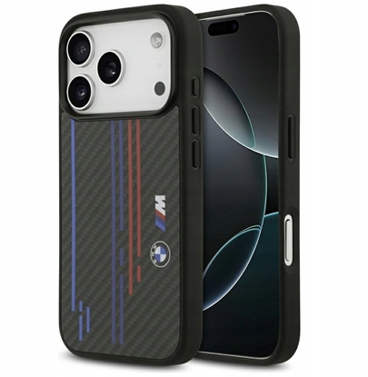 Изображение BMW M Kevlar Lines & Logo MagSafe Case for Apple iPhone 17 Pro