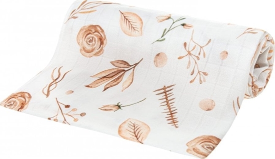 Изображение Bocioland BOCIOLAND-BOC0365-PIELUSZKA BAMBUSOWA 75 X75CM KWIATY BOHO