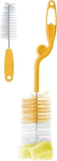 Изображение Bocioland Rotacyjna szczotka z gbk do butelek i smoczków Róowa