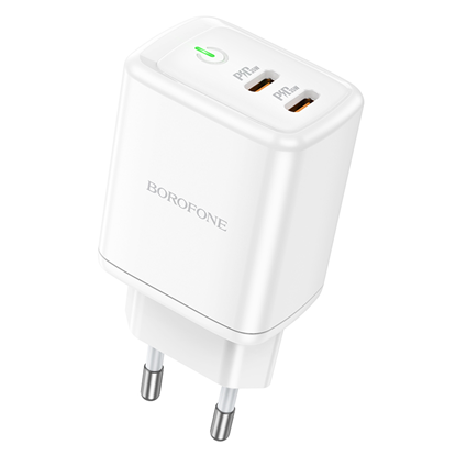 Attēls no Borofone Wall charger BN9 Reacher - 2xType C - QC 