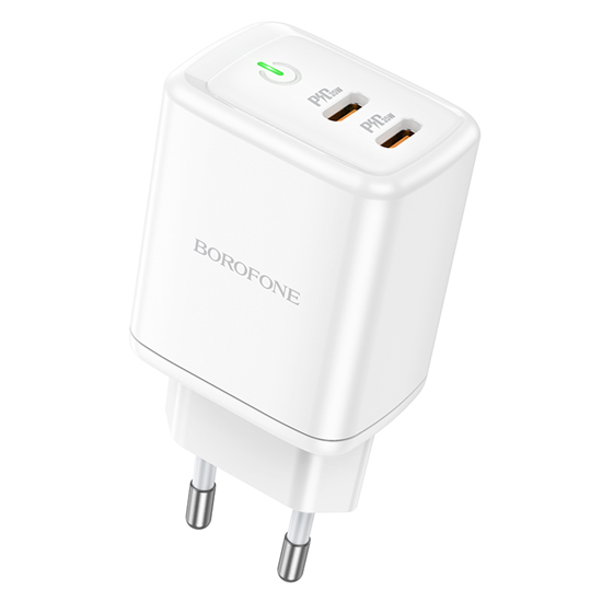 Picture of Borofone Wall charger BN9 Reacher - 2xType C - QC 