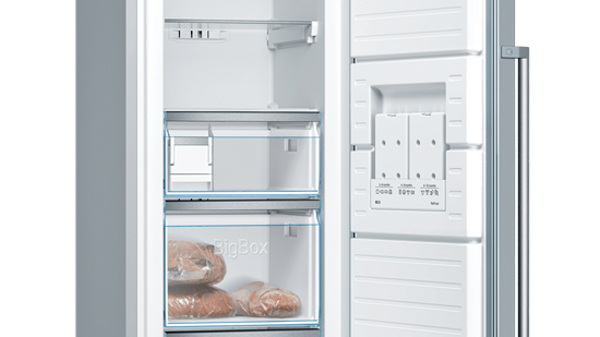 Picture of Bosch | Freezer | GSN36AIEP | Energy efficiency class E | Upright | Free standing | Height 186 cm | Total net capacity 242 L | No Frost system | Display | Stainless steel