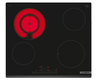 Attēls no Bosch PKF631FP3E hob Black Built-in 60 cm Ceramic 4 zone(s)