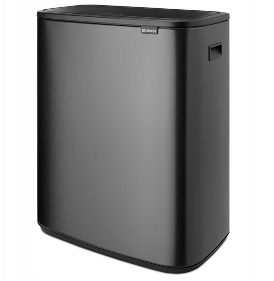 Изображение BRABANTIA BO waste bin 2x30l Confident Grey 233609
