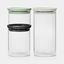 Picture of BRABANTIA stikla kārbu komplekts 0.3L+0.6L+1.1L, mixed