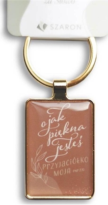 Attēls no Breloczek Szaron Brelok metalowy srebrny - O jak pikna