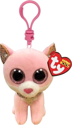 Изображение Breloczek TY Beanie Boos Fiona - Róowy kot 8,5cm