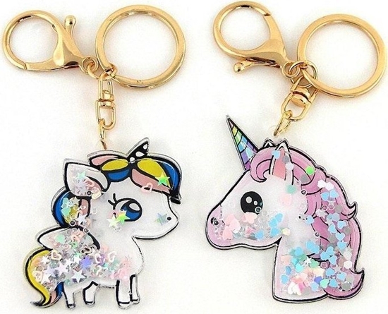 Изображение Brelok jednoroec z cekinami 6,5x6cm MIX