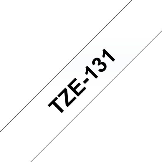 Picture of Brother labelling tape TZE-131 clear/black   12 mm