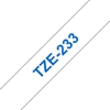 Изображение Brother labelling tape TZE-233 blue on white 12 mm