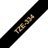 Picture of Brother labelling tape TZE-334 black/gold 12 mm