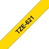 Изображение Brother labelling tape TZE-621 yellow/black 9 mm
