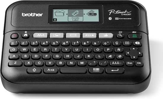 Picture of Brother PT-D460BTVP etiķešu printeris Termālā pārsūtīšana 180 x 180 DPI 30 mm/sec Vadu & Bezvadu TZe Bluetooth QWERTY