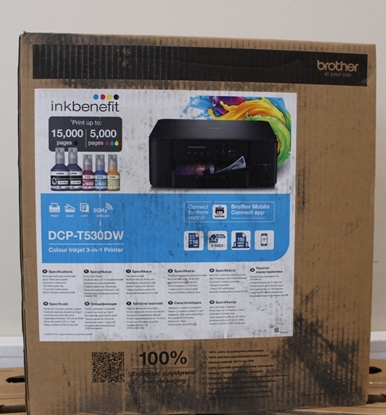 Picture of Brother SALE OUT. DCP-T530DW 3-in-1 Wireless Inkjet Printer | DCP-T530DW | Inkjet | Colour | A4 | Wi-Fi | Black | DAMAGED PACKAGING