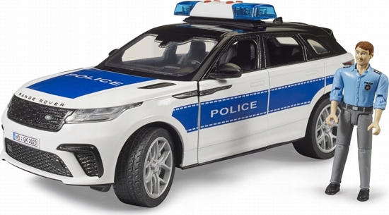 Picture of Bruder brother Range Rover Velar police vehicle with police officer, model vehicle (including light + sound module)