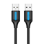 Изображение CABLE USB2.0 MALE TO MALE/2M BLACK COJBH VENTION