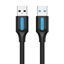 Picture of CABLE USB3.0 MALE TO MALE/1.5M BLACK CONBG VENTION