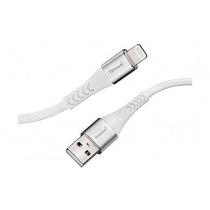Изображение Intenso USB Cable A315L Nylon 1,5m white USB-A / Lightning 12W