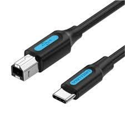 Изображение CABLE USB-C TO USB 2.0B/2M BLACK CQUBH VENTION