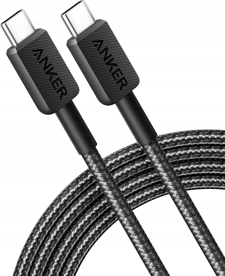 Изображение Kabel USB Anker USB-C - USB-C 0.9 m Czarny (A81F5G11)
