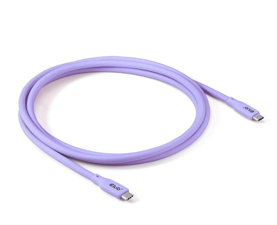Picture of CABLE USB-C TO USB-C 2M/M/M PURPLE CAC-3004 CLUB3D