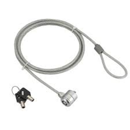 Изображение Cablexpert Gembird LK-K-01 Cable lock for notebooks (key lock) LK-K-01 1.8 m, 100 g